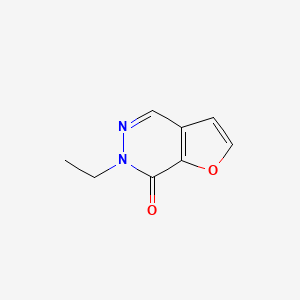 molecular formula C8H8N2O2 B13270717 6-Ethyl-6H,7H-furo[2,3-d]pyridazin-7-one 