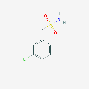 molecular formula C8H10ClNO2S B13270742 (3-Chloro-4-methylphenyl)methanesulfonamide 