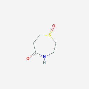molecular formula C5H9NO2S B13270760 1,4-Thiazepane-1,5-dione 