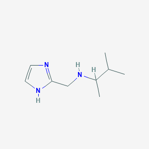 molecular formula C9H17N3 B13270794 (1H-Imidazol-2-ylmethyl)(3-methylbutan-2-yl)amine 