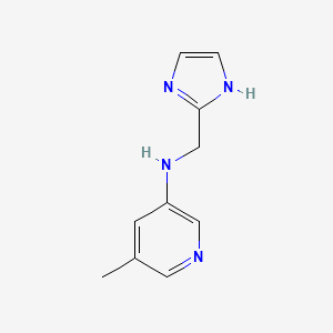 molecular formula C10H12N4 B13270840 N-(1H-imidazol-2-ylmethyl)-5-methylpyridin-3-amine 