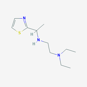 molecular formula C11H21N3S B13270857 [2-(Diethylamino)ethyl][1-(1,3-thiazol-2-yl)ethyl]amine 