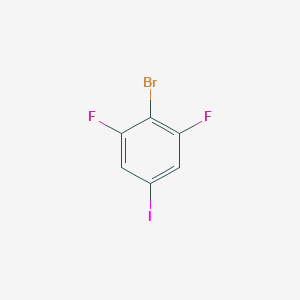 molecular formula C6H2BrF2I B132709 2-溴-1,3-二氟-5-碘苯 CAS No. 155906-10-8