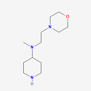 molecular formula C12H25N3O B1327094 N-甲基-N-(2-吗啉-4-基乙基)哌啶-4-胺 CAS No. 1142210-61-4