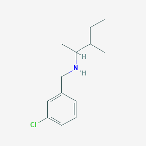 molecular formula C13H20ClN B13270964 [(3-Chlorophenyl)methyl](3-methylpentan-2-yl)amine 