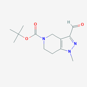 molecular formula C13H19N3O3 B1327103 tert-butyl 3-formyl-1-methyl-1,4,6,7-tetrahydro-5H-pyrazolo[4,3-c]pyridine-5-carboxylate CAS No. 1142210-83-0