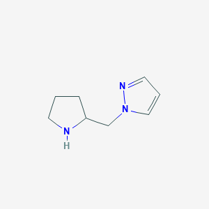 molecular formula C8H13N3 B1327109 1-(pyrrolidin-2-ylmethyl)-1H-pyrazole CAS No. 1171334-97-6
