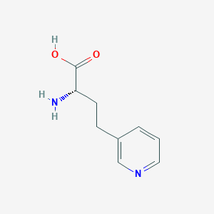 molecular formula C9H12N2O2 B13271099 (S)-2-Amino-4-pyridin-3-YL-butyric acid 