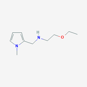 molecular formula C10H18N2O B13271103 (2-Ethoxyethyl)[(1-methyl-1H-pyrrol-2-yl)methyl]amine 