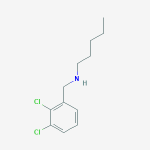 molecular formula C12H17Cl2N B13271138 [(2,3-Dichlorophenyl)methyl](pentyl)amine 