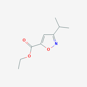molecular formula C9H13NO3 B1327114 Ethyl 3-isopropylisoxazole-5-carboxylate CAS No. 2207-47-8