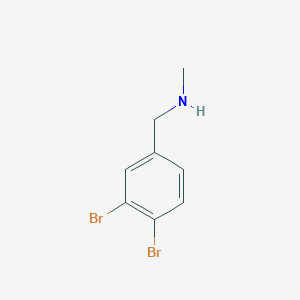 molecular formula C8H9Br2N B13271169 [(3,4-Dibromophenyl)methyl](methyl)amine 