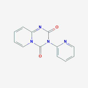 molecular formula C12H8N4O2 B132712 3-Pyridin-2-ylpyrido[1,2-a][1,3,5]triazine-2,4-dione CAS No. 18510-73-1