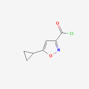 molecular formula C7H6ClNO2 B1327120 5-Cyclopropylisoxazole-3-carbonyl chloride CAS No. 53064-58-7