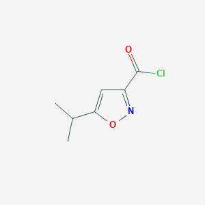 molecular formula C7H8ClNO2 B1327121 5-Isopropylisoxazole-3-carbonyl chloride CAS No. 53064-56-5