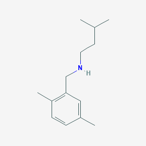 molecular formula C14H23N B13271228 [(2,5-Dimethylphenyl)methyl](3-methylbutyl)amine 