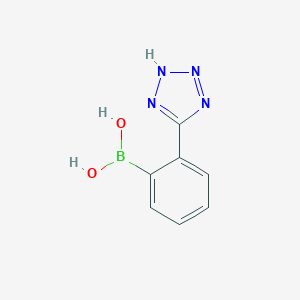 molecular formula C7H7BN4O2 B132713 (2-(1H-Tetrazol-5-yl)phenyl)boronic acid CAS No. 155884-01-8