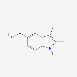 molecular formula C11H13NO B1327132 (2,3-二甲基-1H-吲哚-5-基)甲醇 CAS No. 1071667-99-6