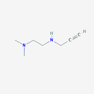 molecular formula C7H14N2 B13271389 Dimethyl((2-[(prop-2-YN-1-YL)amino]ethyl))amine 