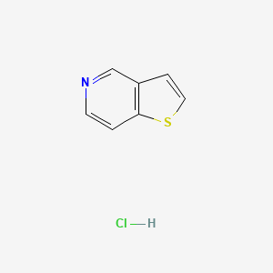 molecular formula C7H6ClNS B13271392 Thieno[3,2-c]pyridine hydrochloride CAS No. 28783-42-8