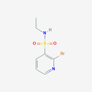 molecular formula C7H9BrN2O2S B13271415 2-Bromo-N-ethylpyridine-3-sulfonamide 