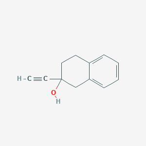 molecular formula C12H12O B13271425 2-Ethynyl-1,2,3,4-tetrahydronaphthalen-2-ol 