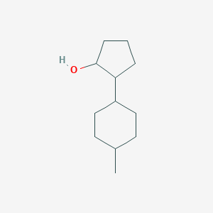 molecular formula C12H22O B13271433 2-(4-Methylcyclohexyl)cyclopentan-1-ol 