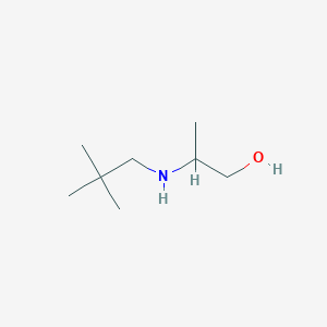 molecular formula C8H19NO B13271451 2-[(2,2-Dimethylpropyl)amino]propan-1-ol 