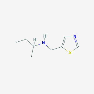 molecular formula C8H14N2S B13271475 n-(Thiazol-5-ylmethyl)butan-2-amine 