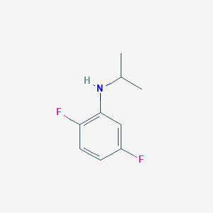 molecular formula C9H11F2N B13271482 2,5-difluoro-N-(propan-2-yl)aniline 