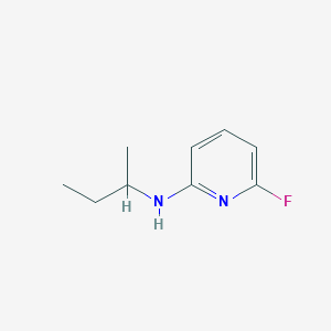molecular formula C9H13FN2 B13271488 N-(butan-2-yl)-6-fluoropyridin-2-amine 