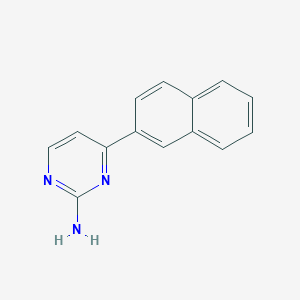 molecular formula C14H11N3 B1327149 4-(萘-2-基)嘧啶-2-胺 CAS No. 874779-67-6
