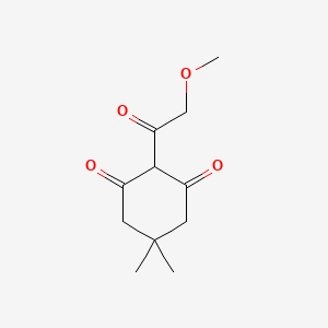 molecular formula C11H16O4 B13271507 2-(2-Methoxyacetyl)-5,5-dimethylcyclohexane-1,3-dione 