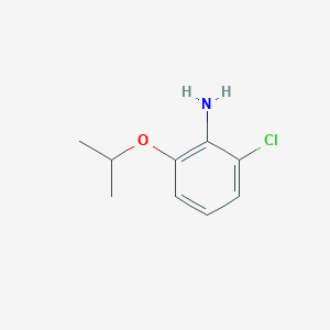 molecular formula C9H12ClNO B13271508 2-Chloro-6-(propan-2-yloxy)aniline 