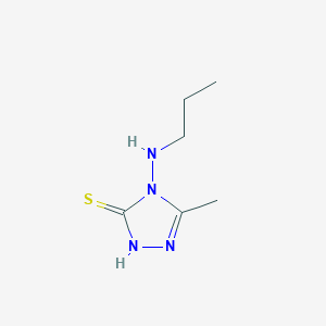 molecular formula C6H12N4S B1327153 5-methyl-4-(propylamino)-4H-1,2,4-triazole-3-thiol CAS No. 1018053-32-1
