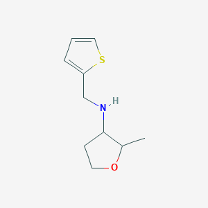 molecular formula C10H15NOS B13271532 2-methyl-N-(thiophen-2-ylmethyl)oxolan-3-amine 