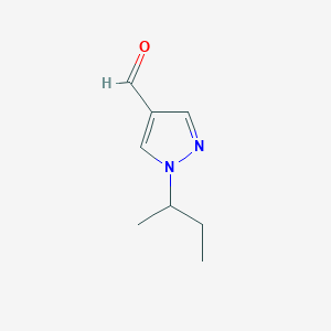 molecular formula C8H12N2O B1327154 1-(butan-2-yl)-1H-pyrazole-4-carbaldehyde CAS No. 1170169-27-3