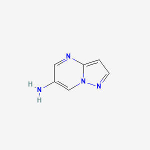 molecular formula C6H6N4 B1327156 Pyrazolo[1,5-a]pyrimidin-6-amine CAS No. 1018125-39-7