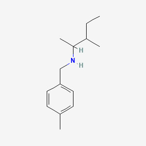 molecular formula C14H23N B13271577 (3-Methylpentan-2-yl)[(4-methylphenyl)methyl]amine 