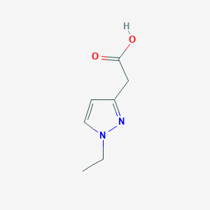 molecular formula C7H10N2O2 B1327158 2-(1-ethyl-1H-pyrazol-3-yl)acetic acid CAS No. 1172566-04-9