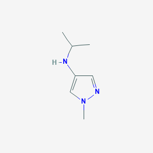 molecular formula C7H13N3 B13271594 1-methyl-N-(propan-2-yl)-1H-pyrazol-4-amine 