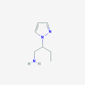 molecular formula C7H13N3 B1327160 [2-(1H-吡唑-1-基)丁基]胺 CAS No. 1173099-46-1