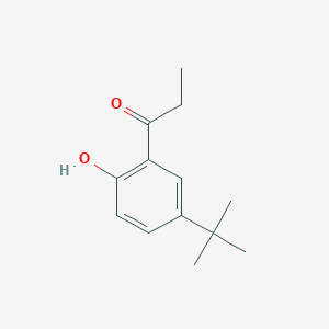 molecular formula C13H18O2 B13271601 1-(5-Tert-butyl-2-hydroxyphenyl)propan-1-one 