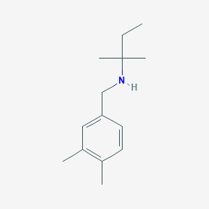 molecular formula C14H23N B13271602 [(3,4-Dimethylphenyl)methyl](2-methylbutan-2-yl)amine 