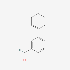 molecular formula C13H14O B13271656 2',3',4',5'-Tetrahydro[1,1'-biphenyl]-3-carbaldehyde CAS No. 831-14-1