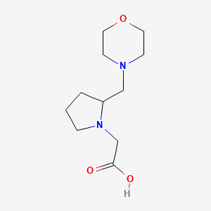 molecular formula C11H20N2O3 B1327166 2-(2-(MorpholinoMethyl)pyrrolidin-1-yl)acetic acid CAS No. 1018048-92-4