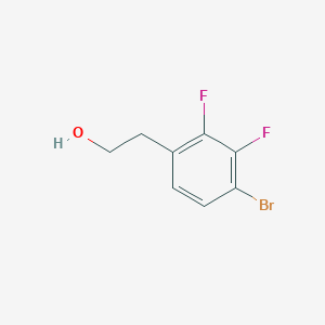 molecular formula C8H7BrF2O B13271668 2-(4-Bromo-2,3-difluorophenyl)ethanol 