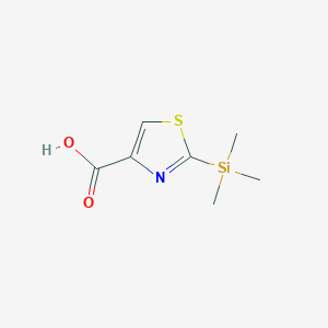 molecular formula C7H11NO2SSi B13271675 2-(Trimethylsilyl)-1,3-thiazole-4-carboxylic acid 