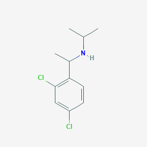 molecular formula C11H15Cl2N B13271691 [1-(2,4-Dichlorophenyl)ethyl](propan-2-yl)amine 
