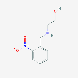 molecular formula C9H12N2O3 B13271697 2-{[(2-Nitrophenyl)methyl]amino}ethan-1-ol CAS No. 188978-97-4